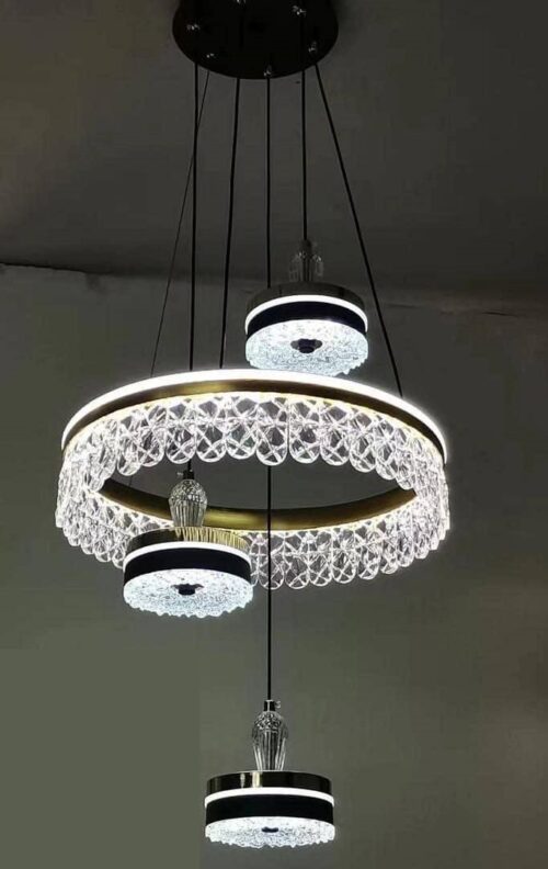 لوستر آویز مدرن کریستالی کد1068