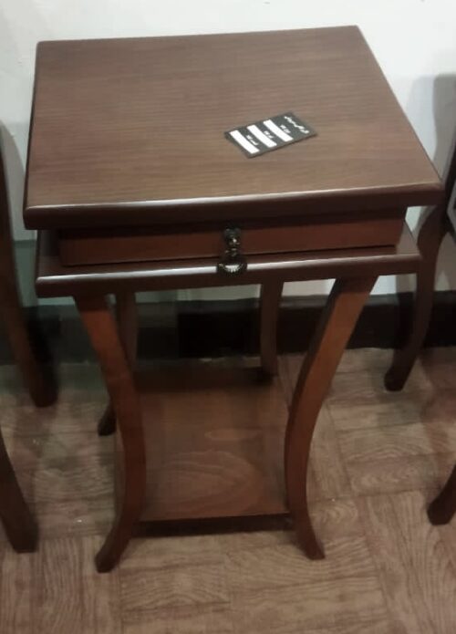 میزتلفن تک کشو چوبی کد1319